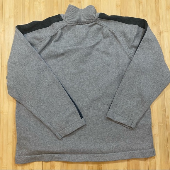 Tommy Hilfiger Grey Quarter Zip Heavy Sweater Sweatshirt Pullover Mens Size XL - Picture 8 of 12